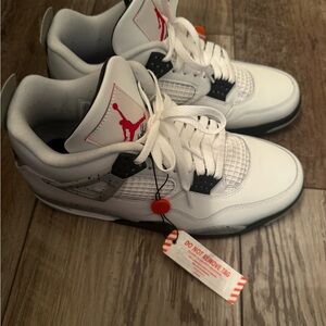 Nike White and Gray Men's Sneakers